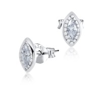 Mystery Eye CZ Silver Stud Earring STS-3255